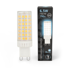 107309206 Лампа Gauss G9 AC185-265V 6.5W 770Lm 4100K керамика LED 1/10/200