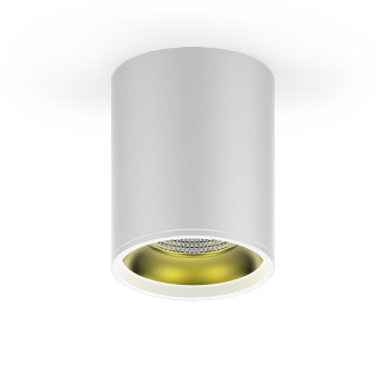 HD010 LED светильник накладной HD010 12W (белый золото) 3000K 79x100,900лм, 1/30
