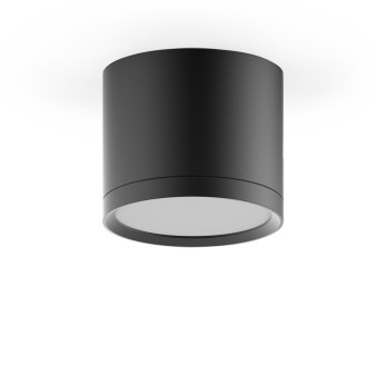 HD016 LED светильник накладной с рассеивателем HD016 10W (черный) 3000K 88х75, 700лм, 1/30